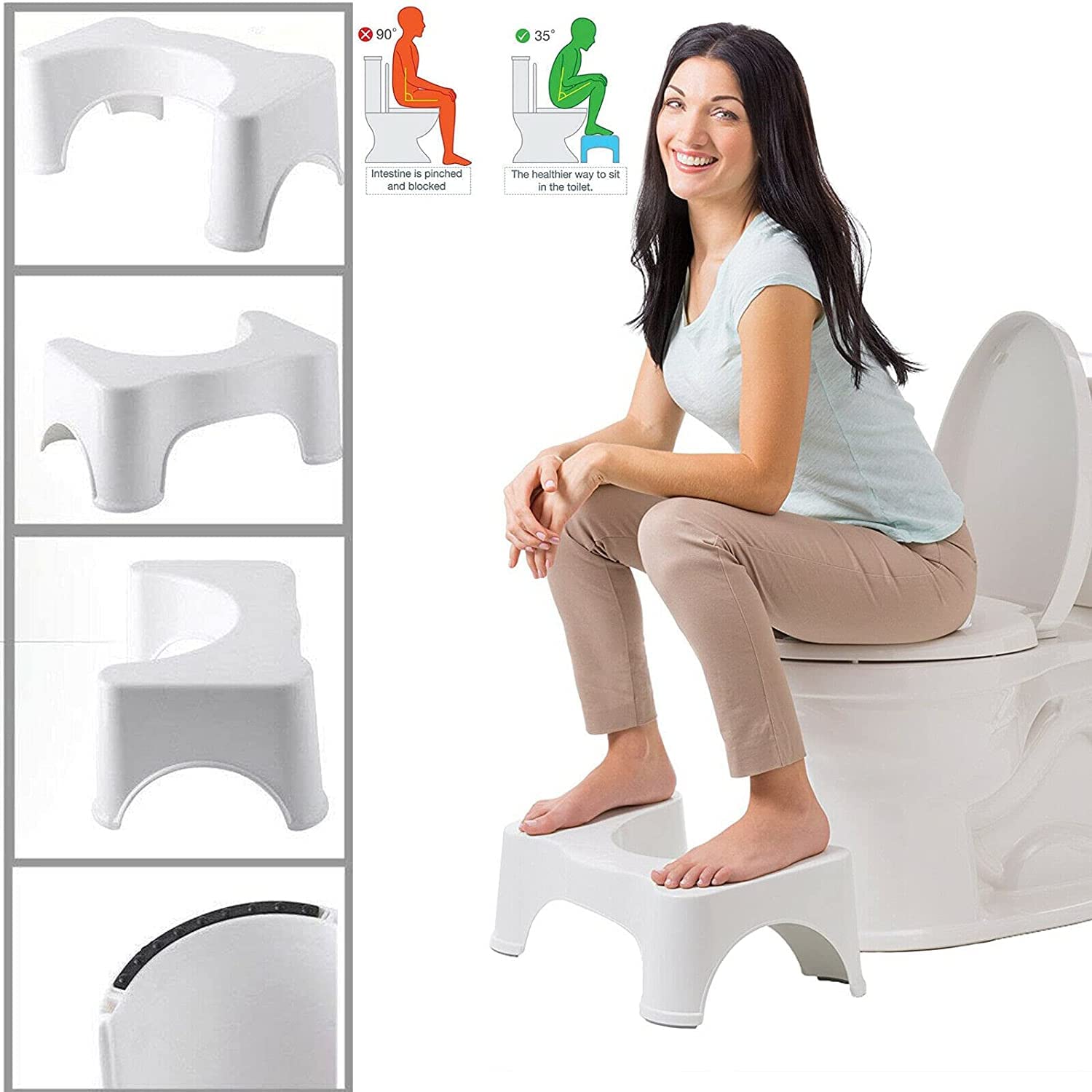 U-Shaped Squatting Toilet Footstool For Western Toilet - Image 4